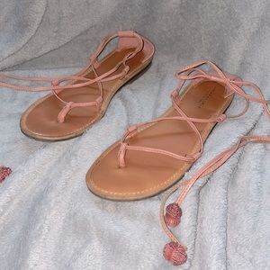 Lace up American eagle sandals